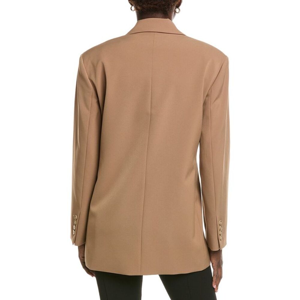 Kenneth Cole Womens Luxe Twill Slim Jacket, Brown - Picture 2 of 3